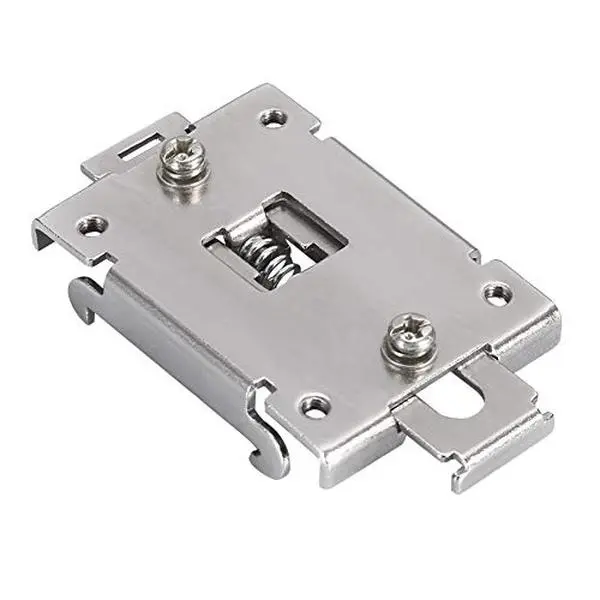 35mm Din Rail Mounting Clip Kit, Stainless Steel Fixed Mounting Bracket, Installation for SSR Relays Contactors Circuit Breakers, Electrical Mounting