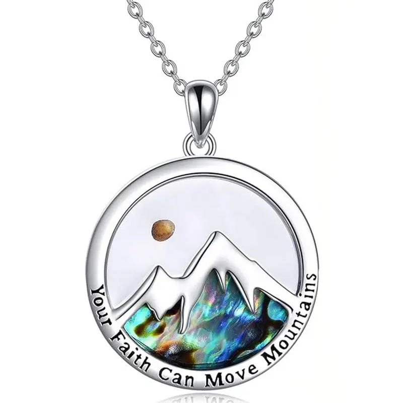 September Laurel Mustard Seed Faith Necklace, Your Faith Can Move Mountains Jewelry Gift, Christian Necklace for Women