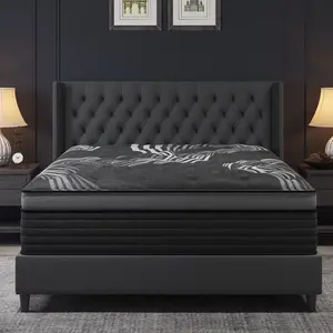 12 /14Inch Gel Memory Foam Mattress Twin Full Queen King Bed Hybrid Mattress  In A Box,Pocket Spring for Edge Support, Pressure Relief, Medium Firm motion isolation