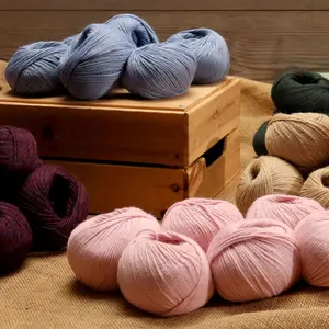 100% Baby Alpaca Yarn Wool 6 Skeins DK Weight