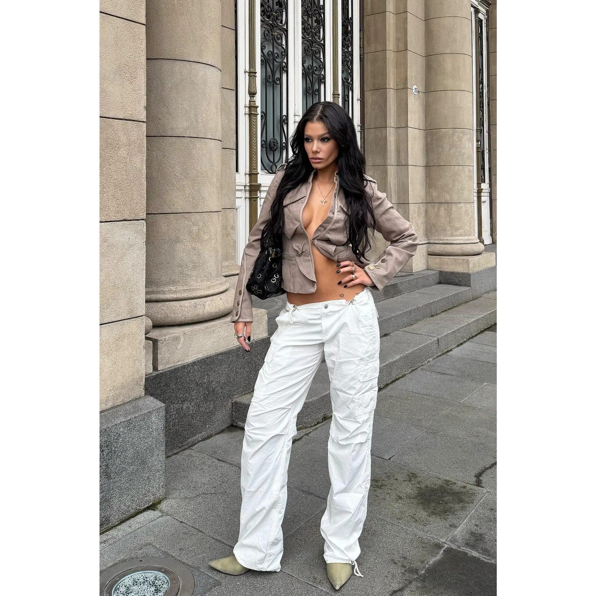 IVANA CARGO PANT - WHITE