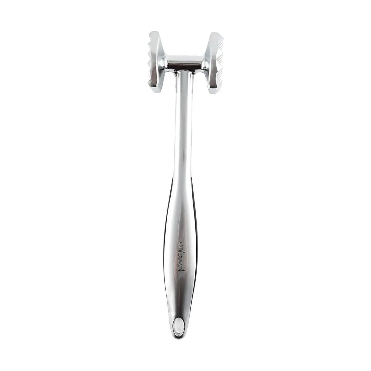 ONLYCOOK Zinc Alloy Meat Tenderizer Mallet for Steak - Professional Kitchen Tool for Breaking Fibers & Tenderizing Meat