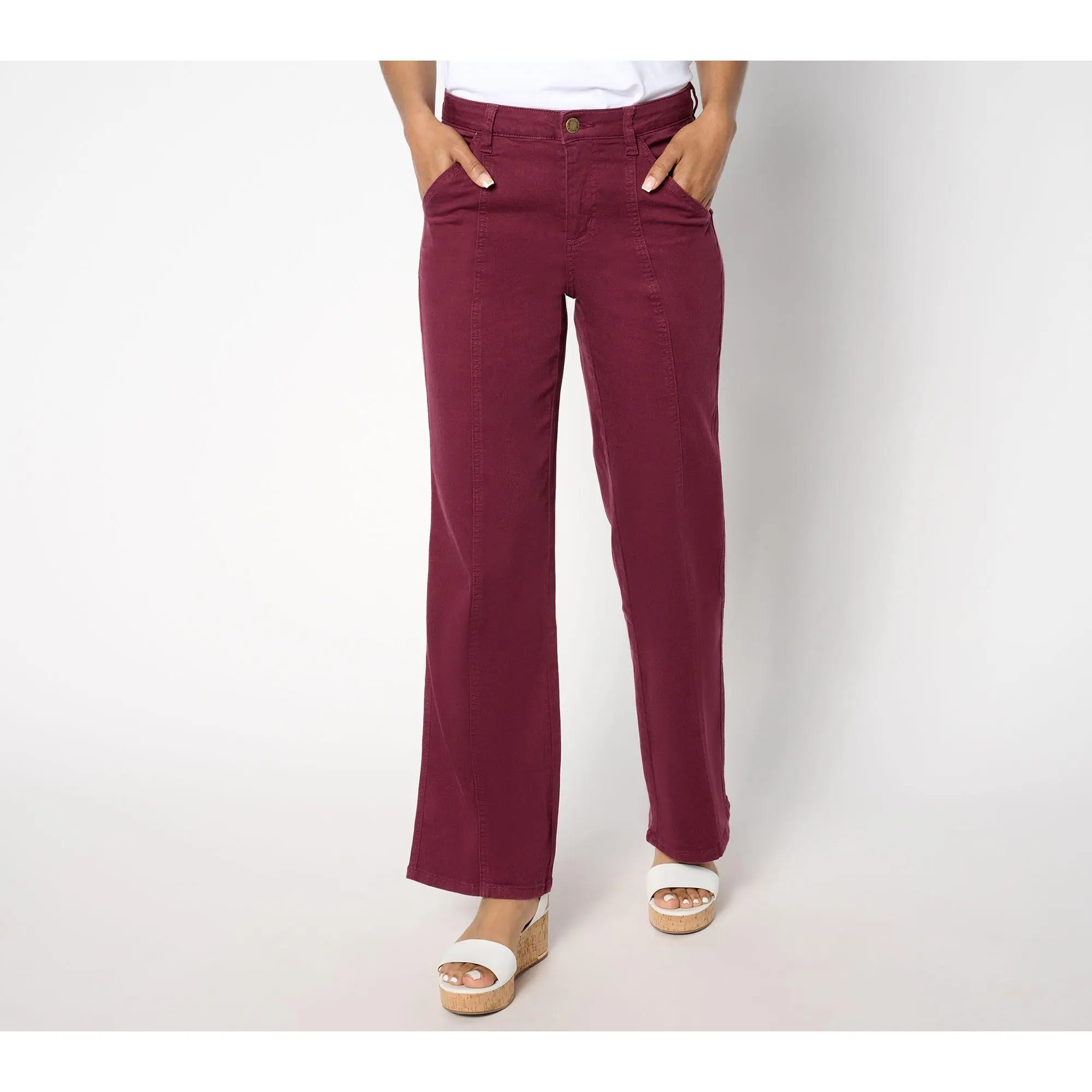 Belle by Kim Gravel TripleLuxe Reg Twill Seamed to Perfection Jean
