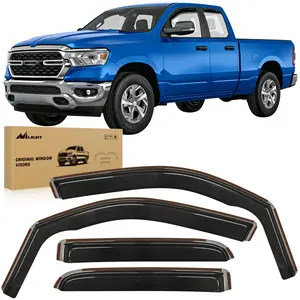 Nilight in Channel Rain Guards for Dodge RAM 1500 2019 2020 2021 2022 2023 2024 Quad Cab Original Window Deflectors, Vent Window Visors-4PCS Auto Accessories Vehicle  dealsforyoudays