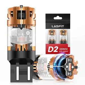 Lasfit red 7443 CanBus-Ready Rear Turn Signal Light Brake Light Tail Light LED Bulbs | D2 Series Led Beacon Led Blinker