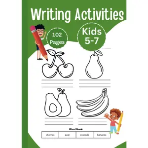 Writing Activities For Kids 5-7 | 102 Pages | Includes Reading And Sentence Tracing: HandWriting Practice Book For Kids Up To Grade 3 |