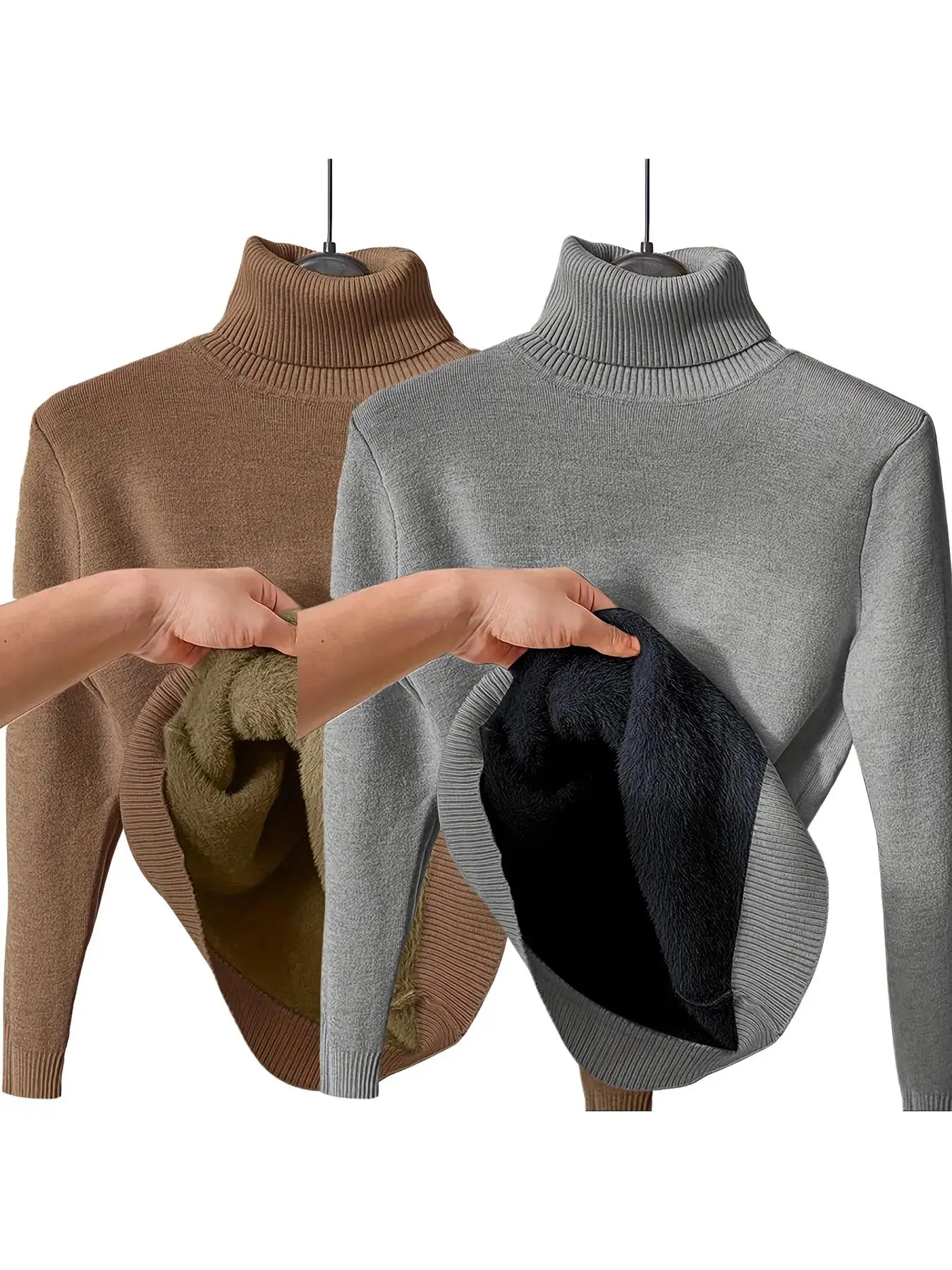 Coffee Brown*1 pc+Gray*1 pc