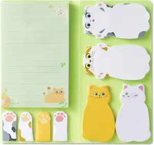 Sticky Notes Set, Cute Sticky Note  Divider Tabs Bundle Writing Memo Pads Page Marker, Sticky Notes Pads for  Lovers  Office School Supplies Creative Gifts