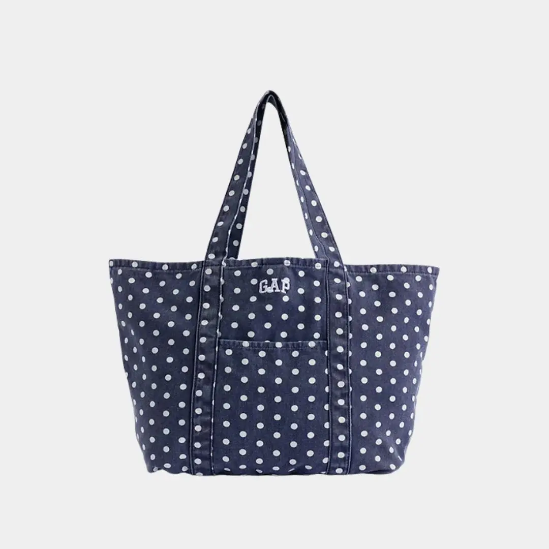 Navy Polka Dot