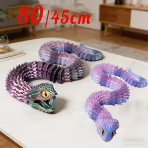 1 piece new 3D printed viper fully jointed movable landscaping desktop ornaments hand-figured animal model car ornaments