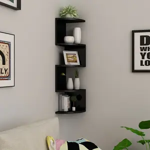 Creative Minimalist Wall-Mounted Triangle Storage Rack, Two-Tier & Five-Tier Organizer for Home Living Room Bedroom Kitchen, No Drilling Required, Wall Mount Design