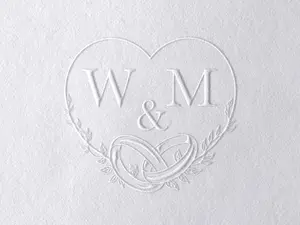 Custom Monogram Wedding Embosser, Wedding Initial Monogram Stamp, Wedding Envelop Embosser, Invitation Embosser, Logo Stamp, Embosser Stamp