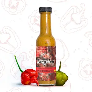 Dingolay Scorpion Sauce- Made with Trinidad Scorpion Butch T Pepper Giving a creamy blend with distinctive | Unique Flavor Experience in a Bottle, 5 oz