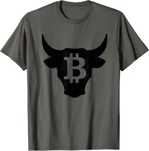 Bitcoin Bull Vintage Logo HODL Investor Trader BTC Gift T-Shirt - Nataliesa Shop 51B08TNTBCFR