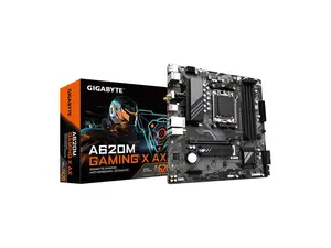 GIGABYTE A620M GAMING X AX (Rev. 1.1) AM5 LGA 1718 AMD A620 M-ATX, DDR5, PCIe 4.0 M.2, PCIe 4.0, USB 3.2 Gen1x2 Type-C, Wi-Fi 6E, Realtek 1GbE LAN, Q-Flash Plus, PCIe EZ-Latch