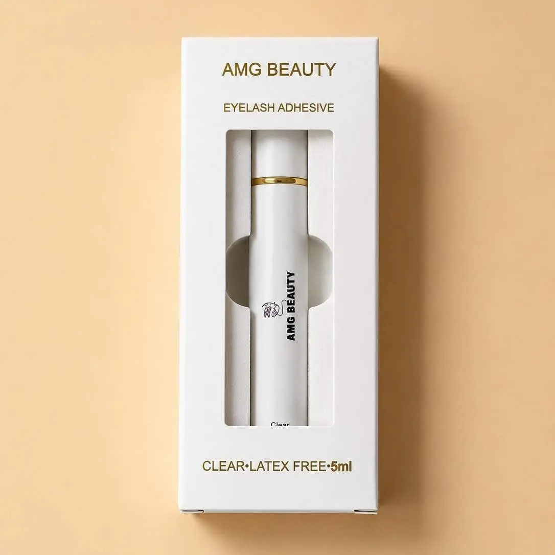 amg beauty adhesive for strip lashes, long lasting lashes makeup clear ultra resistant