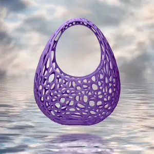 The Cocoon Purse - 3D printed parametric Voronoi handbag