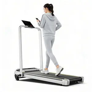 Compact Walking Pad for Home Workout, Under Desk Treadmill Portable and Quiet, Space Saving Cardio Machine for Apartment, Walking, Jogging & Weight Loss easy mobility