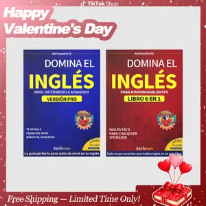 Master English Combo: Book 1 with Pronunciation and Basic Phrases + Book 2 with Advanced Grammar and Professional Conversations  | QR Code Audio + Translation + Exercises | The most comprehensive system for mastering real English Valentine's Day Gifts