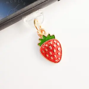 Strawberry Charm for Kindle, E-Reader Dust Plug Charm USB-C