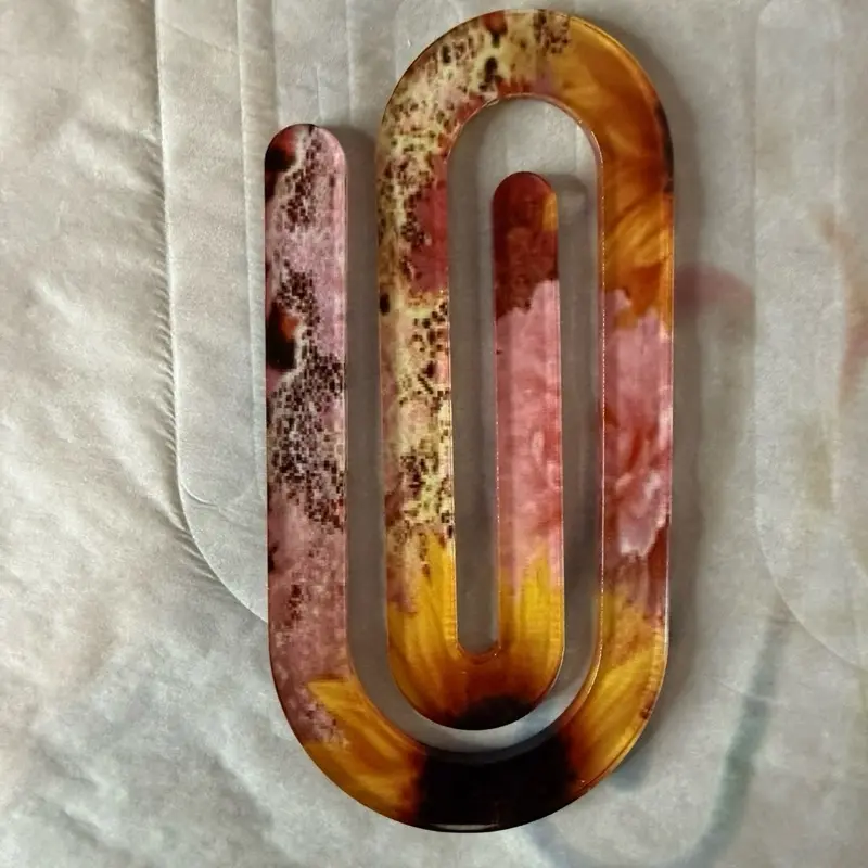 Jumbo Paperclip Bookmark - Sunflower