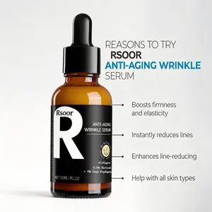 RSOOR Anti-Aging Wrinkle Serum with Retinol & Peptide for Fine Lines, 30ml Brightening Essence for All Skin Types