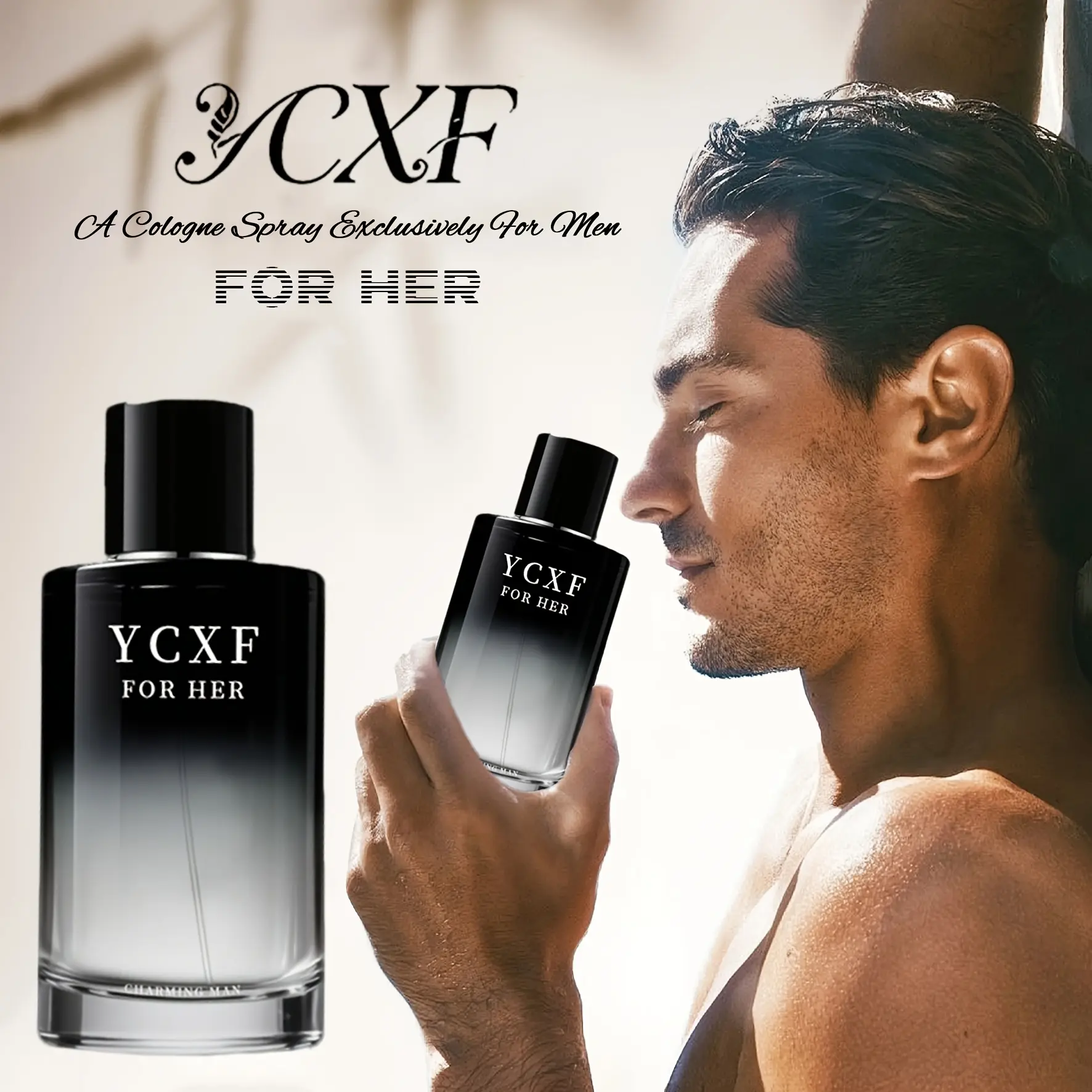 YCXF Men's Cologne Spray - Alcohol-Containing, Hypoallergenic, Limited Edition, Strong Aquatic Natural Fragrance, Long-Lasting 100ML/3.4OZ, Versatile for Daily Use