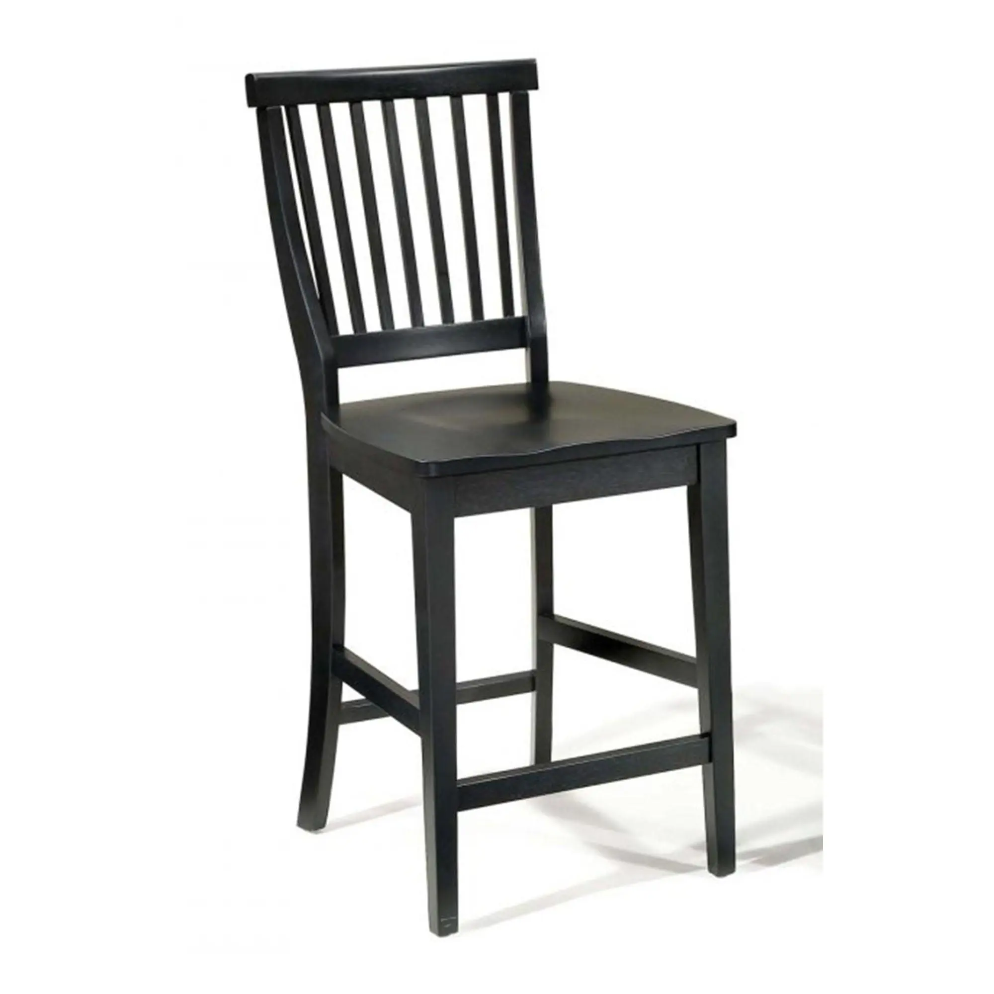 Arts & Crafts Black Counter Stool