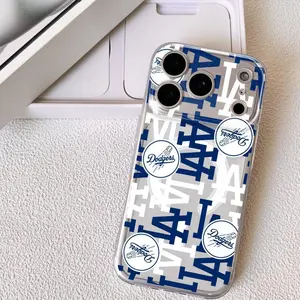 Teams L-Los Angeles D-Dodgers Phone Case for iPhone 17 16 15 14 13 12 11 Pro Max Plus Clear Magnetic Phone Case – Anti-Yellow For MagSafe Slim & Lightweight Precision Cut Camera Protection, Shockproof Scratch-Resistant Transparent Case