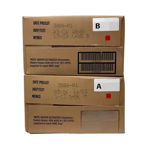 Genuine US Military MRES (Meals Ready-to-Eat) FRESH A, B, AND A&B CASES - INSPECTION DATE: JAN 2026 OR NEWER