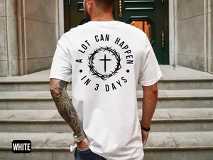 Christian Easter Tshirt, Men's Tee, Unisex Shirt, Religious Holiday Top, Scripture Tee, Resurrection Sunday Shirt, Full Size, Full Color simply southern
