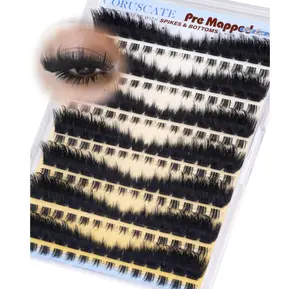 CORUSCATE Lash Clusters Dramatic Cluster Eyelash Extensions Spikes Lashes Cluster with Bottom Lashes Mink Strip Individual Lashes Mega Spikes Full Eyelash Clusters Pre Mapped Cat Eye Lash Extension