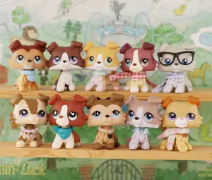 Bobble Head Action Cat Dog Figures Collie Dachshund Great Dane Cocker Spaniel Kitten Collie Shorthair Cat Collectable Soft Animal Articulated Toys