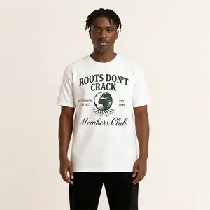 Men's Roots  Mid-Weight T-shirt Front Print