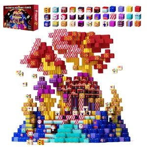 New Magnetic Blocks -150/100 PCS Magnetic Building Blocks Set ，Circus Carnival Theme,  Magnet Cubes, Magnetic Tiles Stacking，STEM Montessori Sensory Toys  for Kids Boys Girls Ages 4-8 Christmas Birthday Gifts Multifunction