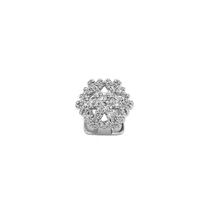 6 pcs Complete Synthetic Zirconia Snowflake Three-Dimensional Dental Crown Designed for Women, a Stylish Dental Accessory Featuring a Unique And Trendy Hip-Hop Style