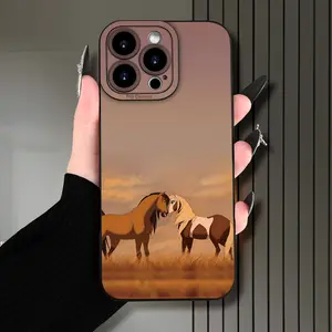 A Popular Creative Phone Case Featuring a Horse Design, Compatible with Iphone 16/15/14/13/12/11/XS/XR/X/7/8 Plus/Pro/Max/Mini - A Stylish And Creative Design Suitable for Everyone, Perfect As a Gift for Friends, Family, Boyfriends, Or Girlfriends.