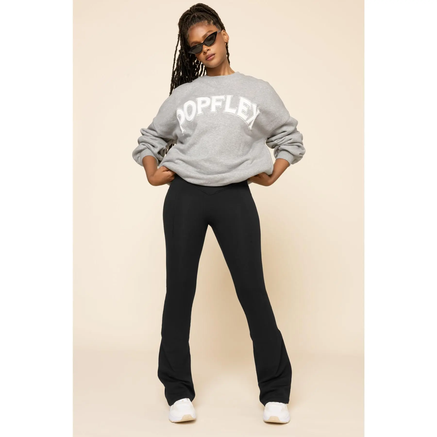 POPFLEX® Cloud Crewneck Sweater - Heather Grey