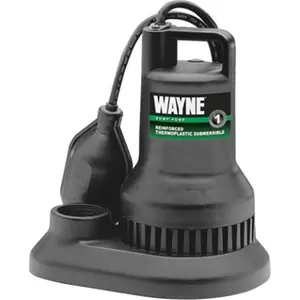 Wayne Water Systems 0.33 HP Plastic Submersible Sump Pump Wayne Water Systems 0.33 HP Plastic Submersible Sump Pump