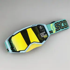 1pc Off-Road Motorcycle Windshield, American Cycling Anti-Wind Glasses, Dustproof Skiing Eyewear, Durable Outdoor Protection Gear, Motocross Goggles