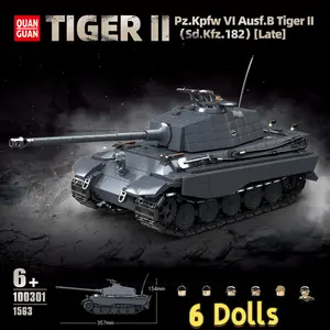 WW2 Germany Army  The King Tiger Heavy Tank Building Blocks Bricks Models Toy World War II Military Christmas Gifts Education Building Set Building Block Sets
