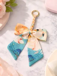 Aesthetic Silk Bow Keychain - Cute Bag Charm Purse Accessory
