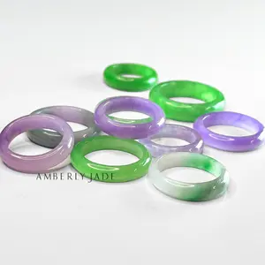 Burmese Jade Ring - One-of-a-Kind Radiance with Healing Energy, 100% Natural Burmese Jadeite, Smooth Round Fit, Tarnish-Free, Holistic Wellness Benefits