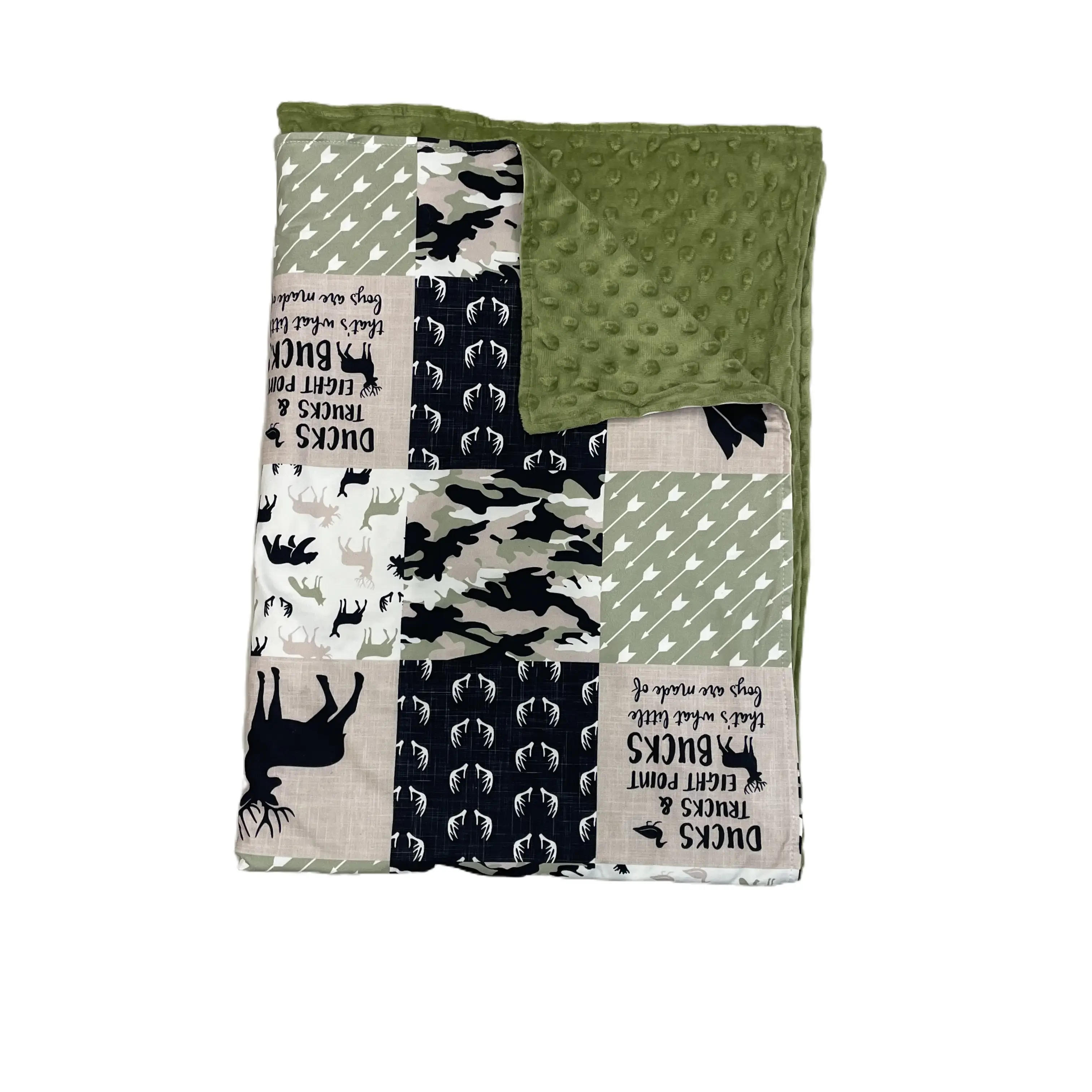 Baby Blanket Deer Hunting Blanket Minky Blanket Outdoor Bedding kids Blanket