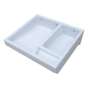 VERSAPLAS Plastic Washboard Traditional Mexican lavadero for Laundry Cleaning, Smooth Surface and Durable Material