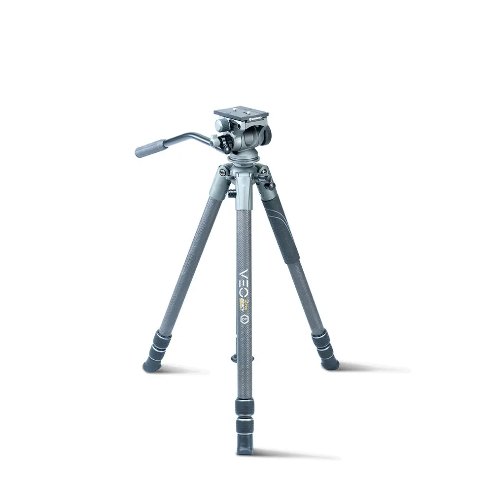 Vanguard VEO 2 PRO 263CV Carbon Fiber Tripod – Outdoor Tripod for Spotting Scopes & Binoculars, 3-Section Design, 2-Way Video Pan Head, 11 lb Capacity