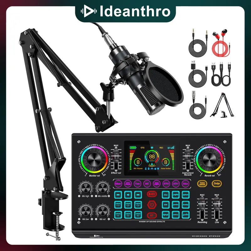 Tenlamp G10-P15 sound card kit, podcast equipment with