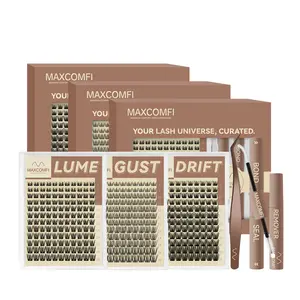Maxcomfi DD Curl Cluster 2.0 Multi-Pack | Natural Layered Lash Clusters | 3 Styles in one link Natural / Medium / Volume Lashes Clusters Waterproof Cryproof  Longlasting Party Mother Gifts SummerVibes