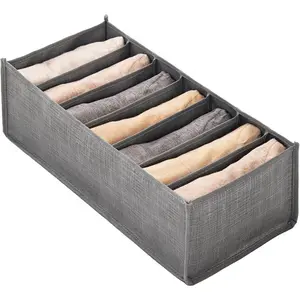 Drawer Organizer Clothes, Clothing Drawer Organizer Multifunction Underwear Pants Dividers Storage Box For Bedroom, Multi Compartment Design, Legging Organiser