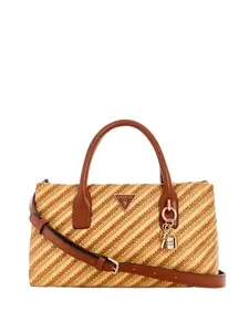 GUESS Female Simona Straw Small Satchel